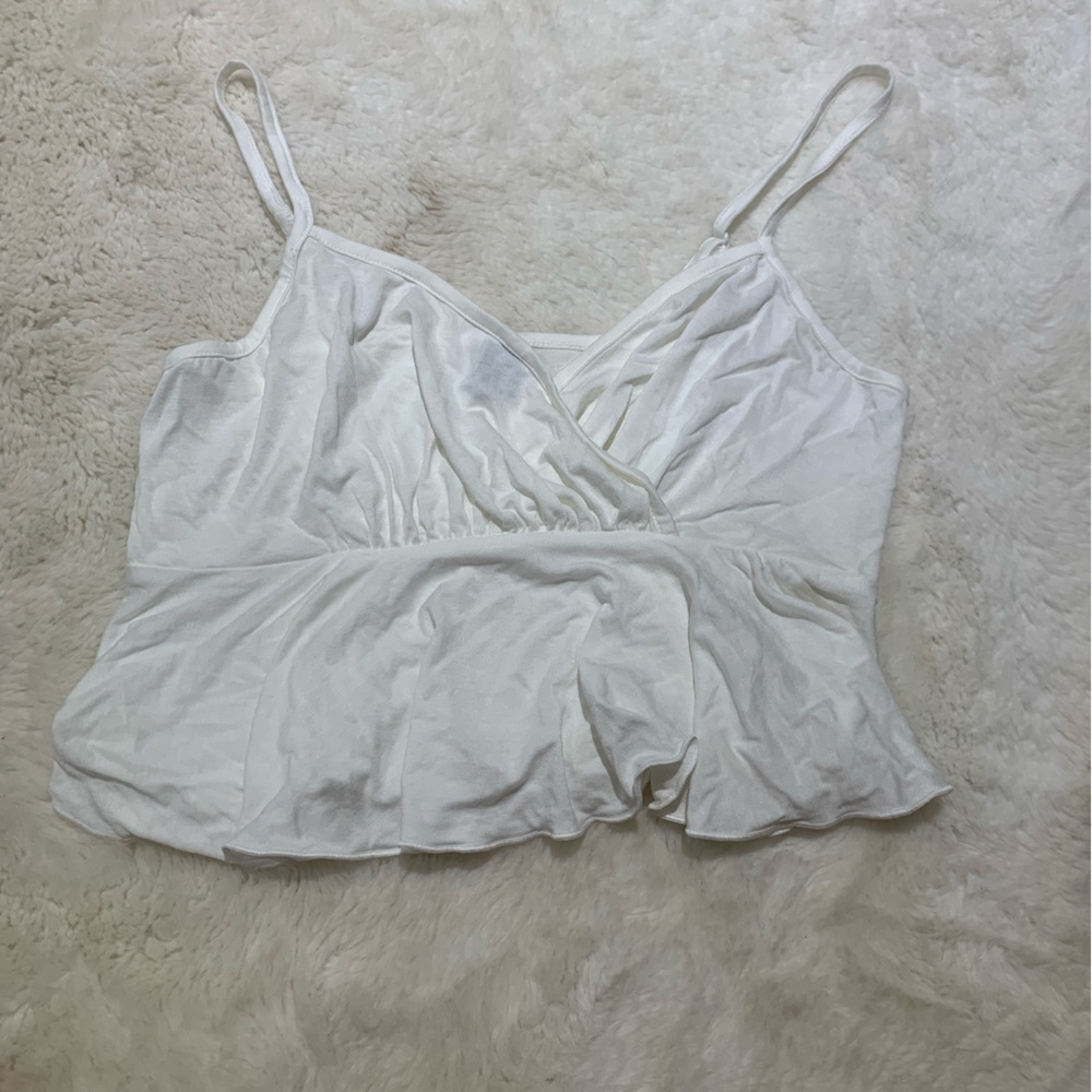 White crossover shirt. NWOT